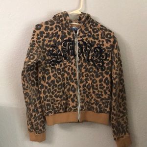 L.A.M.B leopard sweatshirt hoodie